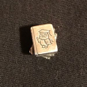 Pandora study charm with owl